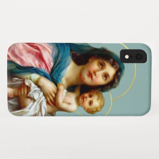 Madonna und Kind Case-Mate iPhone Hülle (Rückseite (Horizontal))