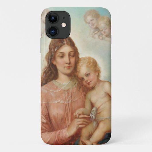 Madonna und Kind Case-Mate iPhone Hülle (Rückseite)
