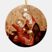 Madonna und Kind: Catalunya Keramik Ornament (Vorne)