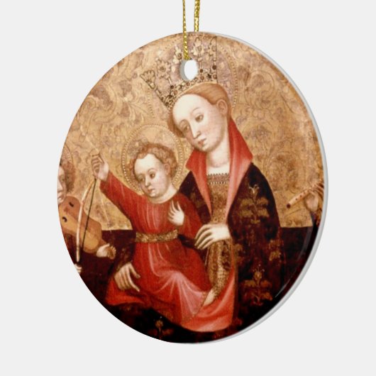 Madonna und Kind: Catalunya Keramik Ornament (Links)