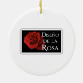 Madonna und Kind: Catalunya Keramik Ornament (Hinten)