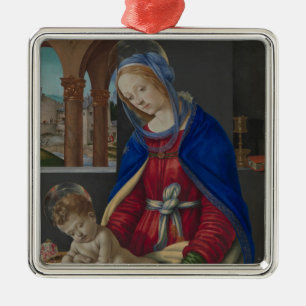 Madonna und Kind, circa 1483-4 Ornament Aus Metall