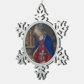 Madonna und Kind, circa 1483-4 Schneeflocken Zinn-Ornament (Rechts)