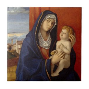 Madonna und Kind, circa 1485 Fliese