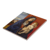 Madonna und Kind, circa 1485 Fliese (Seite)