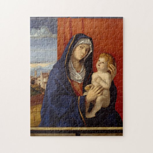 Madonna und Kind, circa 1485 Puzzle (Vertikal)