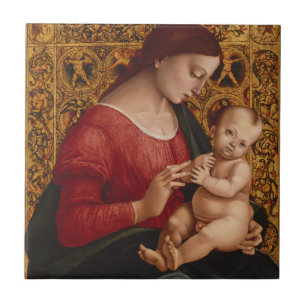 Madonna und Kind, circa 1505-07 Fliese