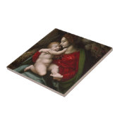 Madonna und Kind, circa 1520 Fliese (Seite)