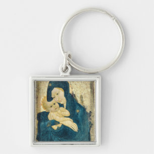 Madonna und Kind, der Burgund-Schule (Öl auf Schlüsselanhänger