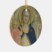 Madonna und Kind, die mit Heiligen inthronisiert Keramikornament (Rechts)