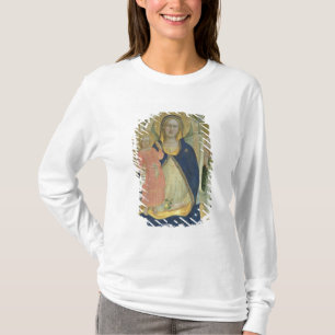 Madonna und Kind, die mit Heiligen inthronisiert T-Shirt
