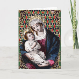 Madonna und Kind (DPT 001) Feiertagskarte