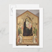 Madonna und Kind enthusironed, c.1300-03 (PRE-rest Postkarte (Vorne/Hinten)
