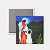 Madonna und Kind - Erste Schritte 2008 Magnet (Vorderseite/Rückseite)