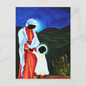 Madonna und Kind - Erste Schritte 2008 Postkarte (Vorderseite)