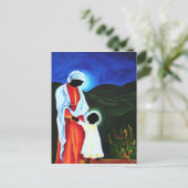 Madonna und Kind - Erste Schritte 2008 Postkarte (Stehend Vorderseite)