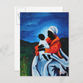 Madonna und Kind - Erste Worte 2008 Postkarte (Vorne/Hinten)