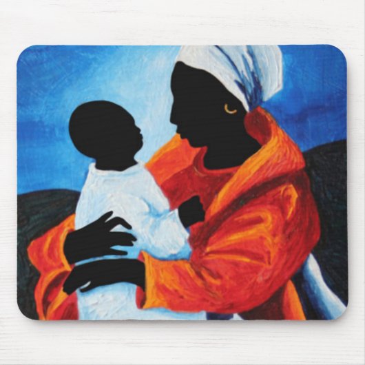 Madonna und Kind - erste Wörter 2008 Mousepad (Vorne)