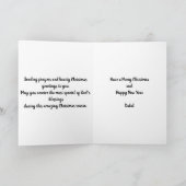 Madonna und Kind Faltschachtel Weihnachtsgrüße Karte (Innenseite)