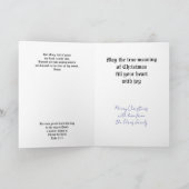 Madonna und Kind Faltschachtel Weihnachtskarte Karte (Innenseite)