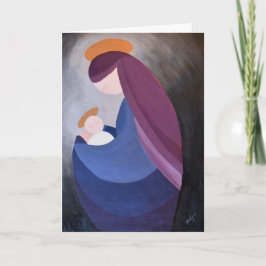 Madonna und Kind Faltschachtel Weihnachtskarte Karte