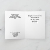 Madonna und Kind Faltschachtel Weihnachtskarte Karte (Innenseite)