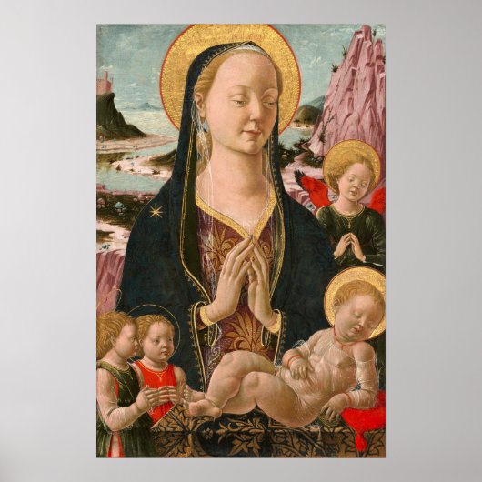 Madonna und Kind - Ferrarese Kunstmuseum Poster (Vorne)