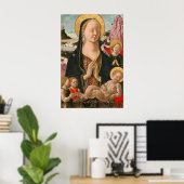 Madonna und Kind - Ferrarese Kunstmuseum Poster (Heimbüro)