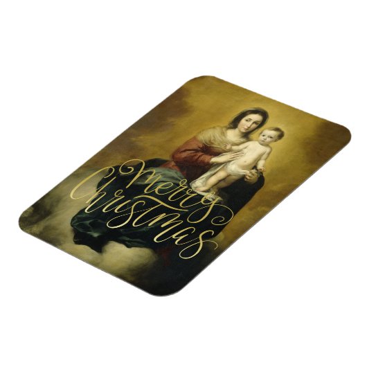 Madonna und Kind, Fine Art Christmas Magnete (Linke Seite)