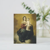 Madonna und Kind, Fine Art Christmas Postkarte (Stehend Vorderseite)