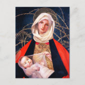Madonna und Kind. Fine Art Christmas Postkarten (Vorderseite)