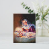 Madonna und Kind. Fine Art Christmas Postkarten (Stehend Vorderseite)