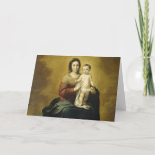 Madonna und Kind, Fine Art Feiertagskarte