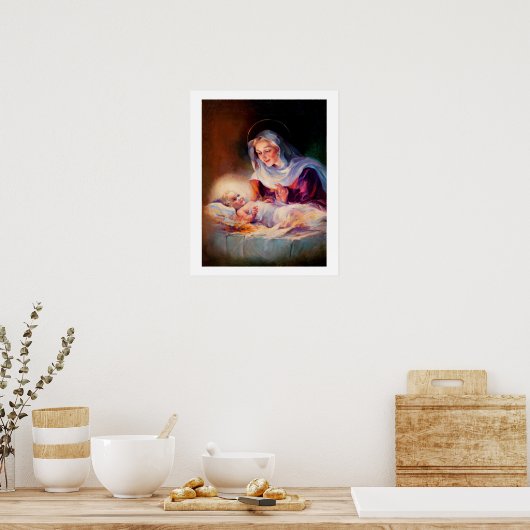 Madonna und Kind. Fine Art Poster (Küche)