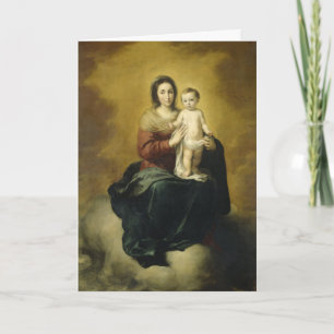 Madonna und Kind, Fine Art Weihnachtskarte Feiertagskarte