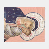 Madonna und Kind Fleecedecke (Vorderseite (Horizontal))