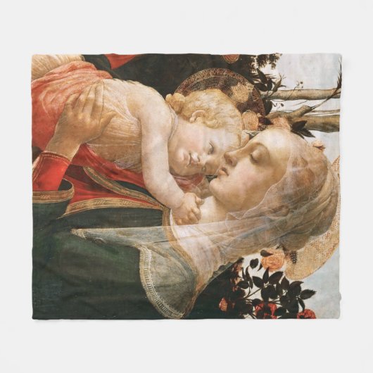 Madonna und Kind Fleecedecke (Vorderseite (Horizontal))
