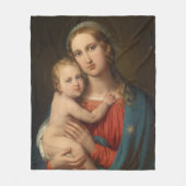 Madonna und Kind Fleecedecke (Vorderseite)