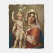 Madonna und Kind Fleecedecke (Vorderseite)