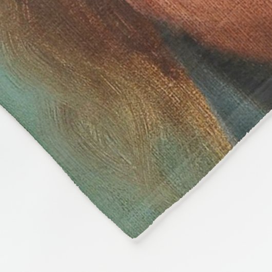 Madonna und Kind Fleecedecke (Ecke)