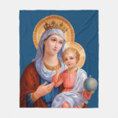 Madonna und Kind Fleecedecke (Vorderseite)