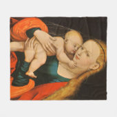 Madonna und Kind Fleecedecke (Vorderseite (Horizontal))