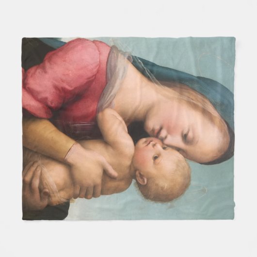 Madonna und Kind Fleecedecke (Vorderseite (Horizontal))