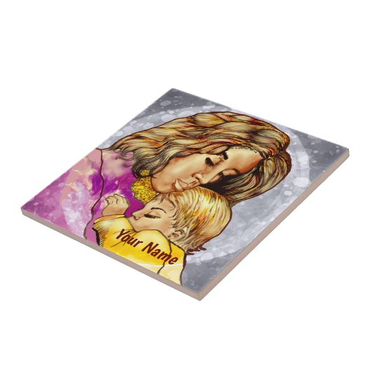 Madonna und Kind Fliese (Seite)