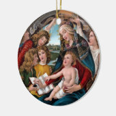 Madonna und Kind: Florenz, Italien Keramik Ornament (Links)