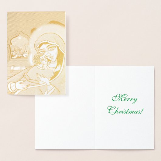 Madonna und Kind Folienkarte (Anzeige)