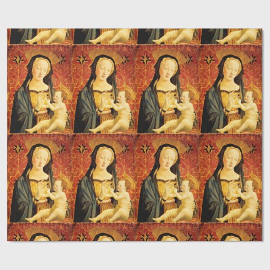 MADONNA UND KIND GESCHENKPAPIER (Flach)