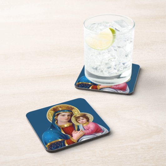 Madonna und Kind Getränkeuntersetzer (Rechte Seite)