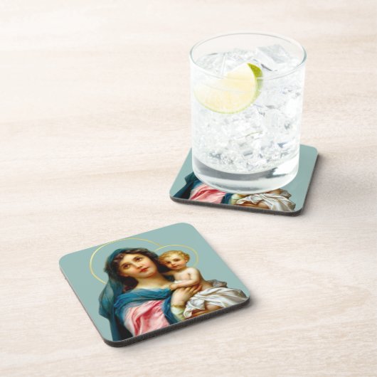 Madonna und Kind Getränkeuntersetzer (Rechte Seite)