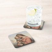 Madonna und Kind Getränkeuntersetzer (Rechte Seite)